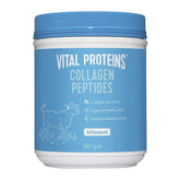 Vital Proteins Collagen Peptides container with blue lid and label on a white background